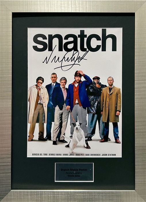 Vinnie Jones signed 'Snatch' Poster